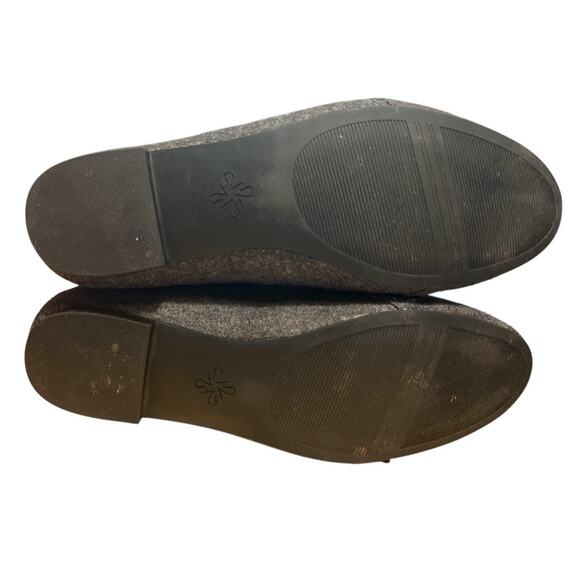 Simply Vera Beaded Tassel Smoking Shoe Flats Slip On Loafer Sz 7.5 Gray Preppy - Picture 6 of 10